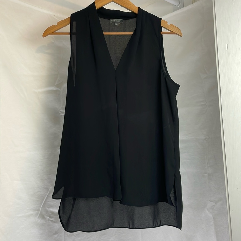 Black work tank top
